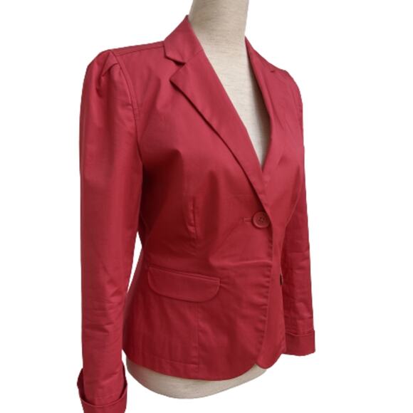 Gap Single-button Coral Pink Blazer 6 - Picture 2 of 7